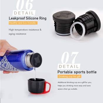 800ml Unbreakable Vacuum Sports Bottle