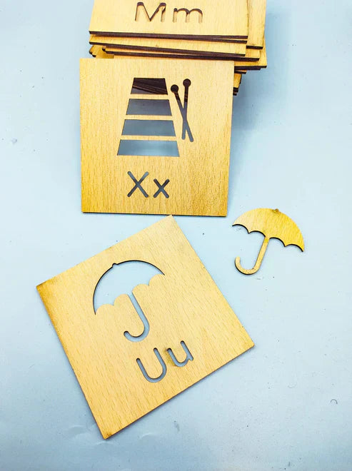 A to Z Learning Stencils Box