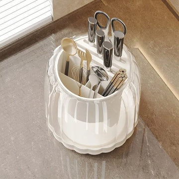 360 Rotation Transparent Knife Stand