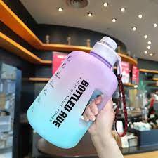 2.2 Large Capacity Travel Motivational  Water Bottle