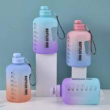 2.2 Large Capacity Travel Motivational  Water Bottle