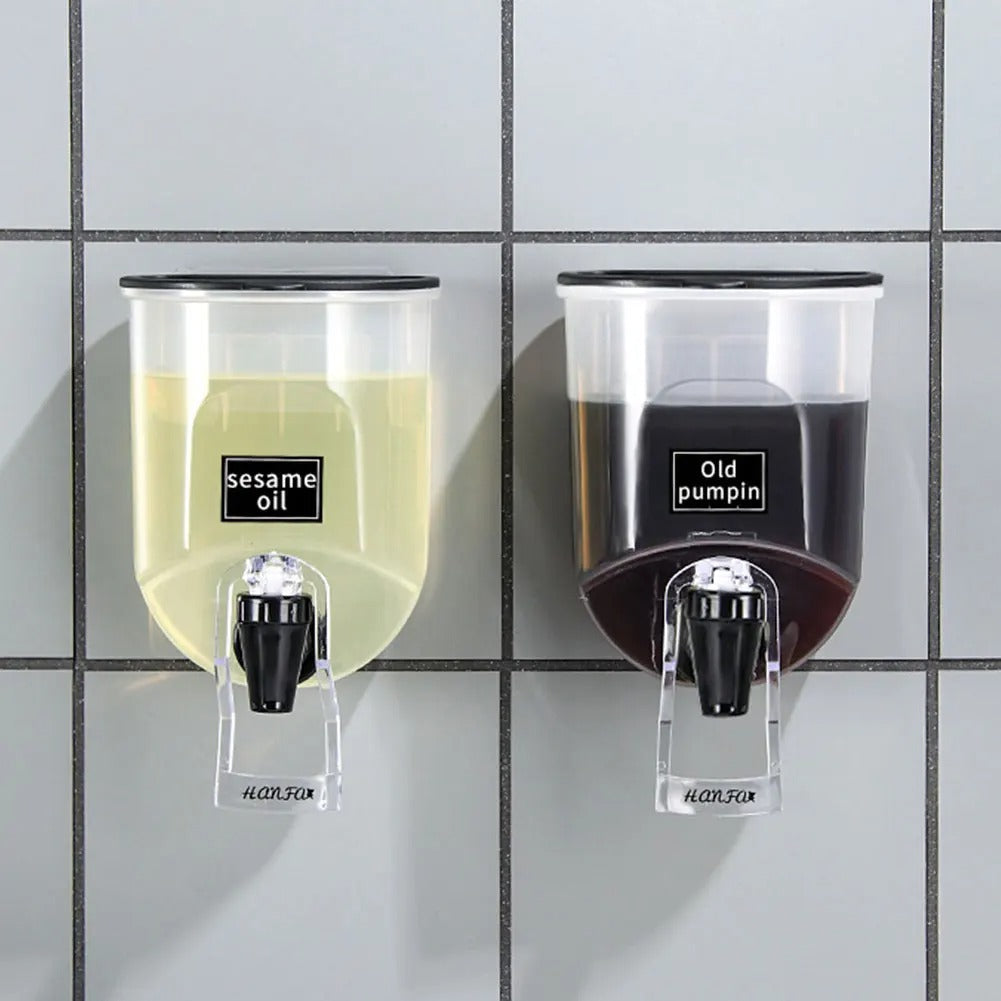 Self-adhesive Wall-Mounted Oil Dispenser