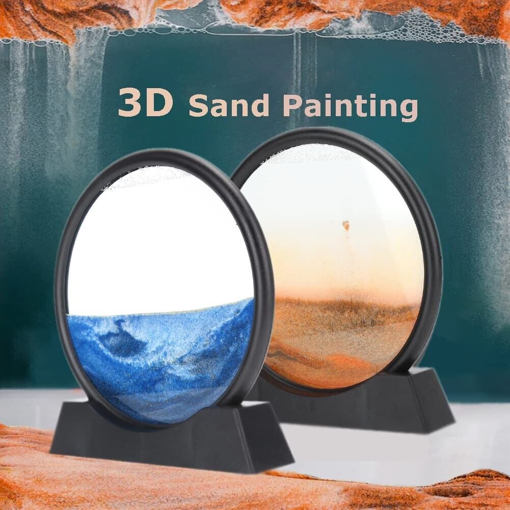 3D Art Sand Glass Picture